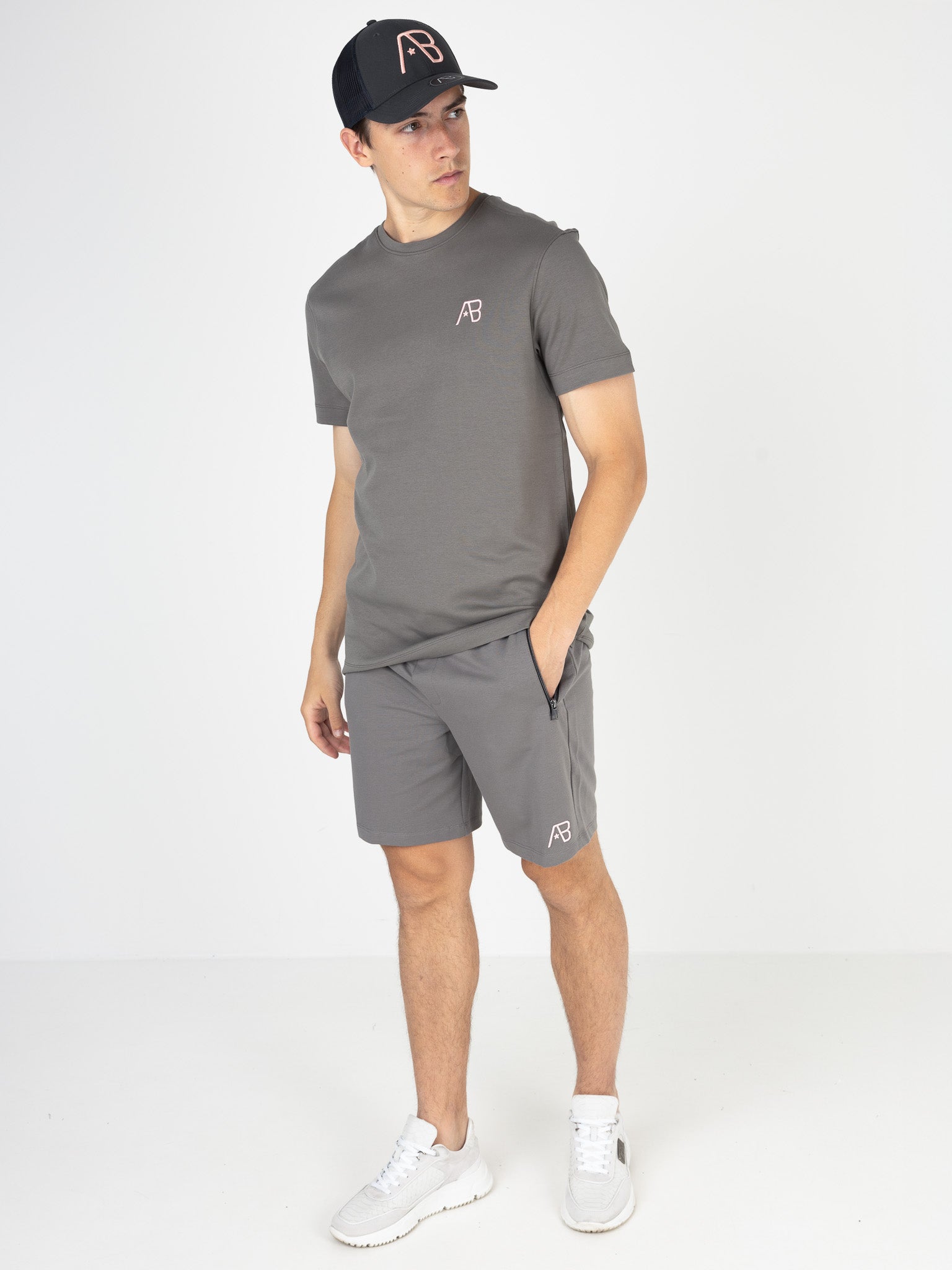 Festival Tee | Charcoal / Almond Blossom