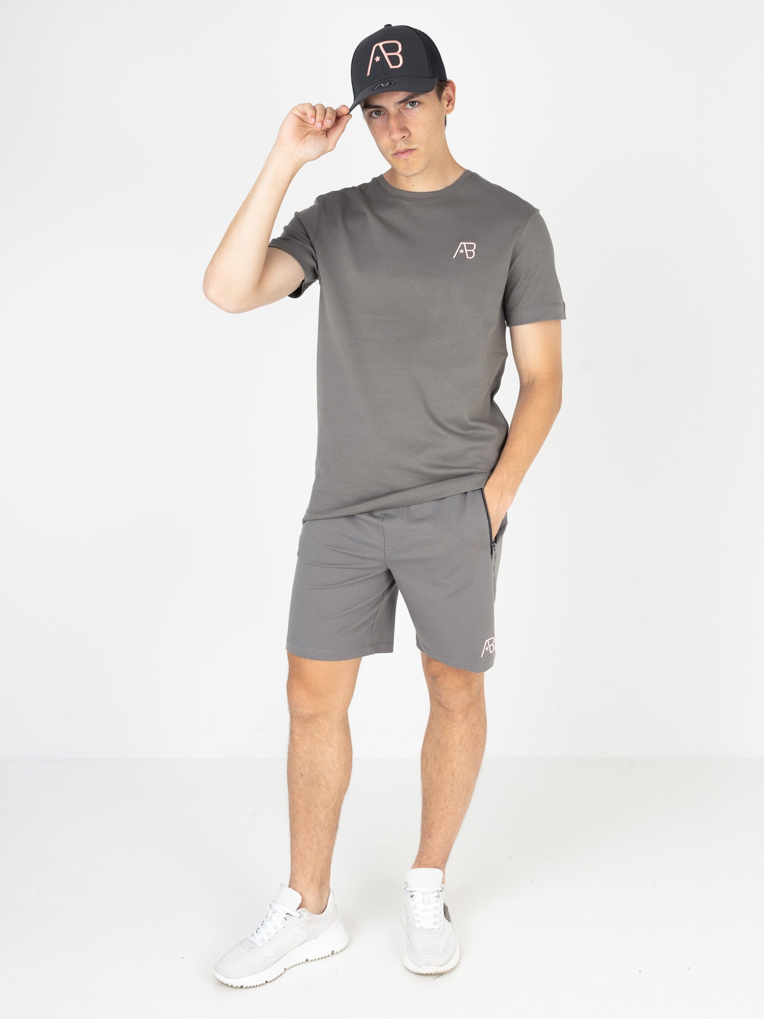 Festival Tee | Charcoal / Almond Blossom
