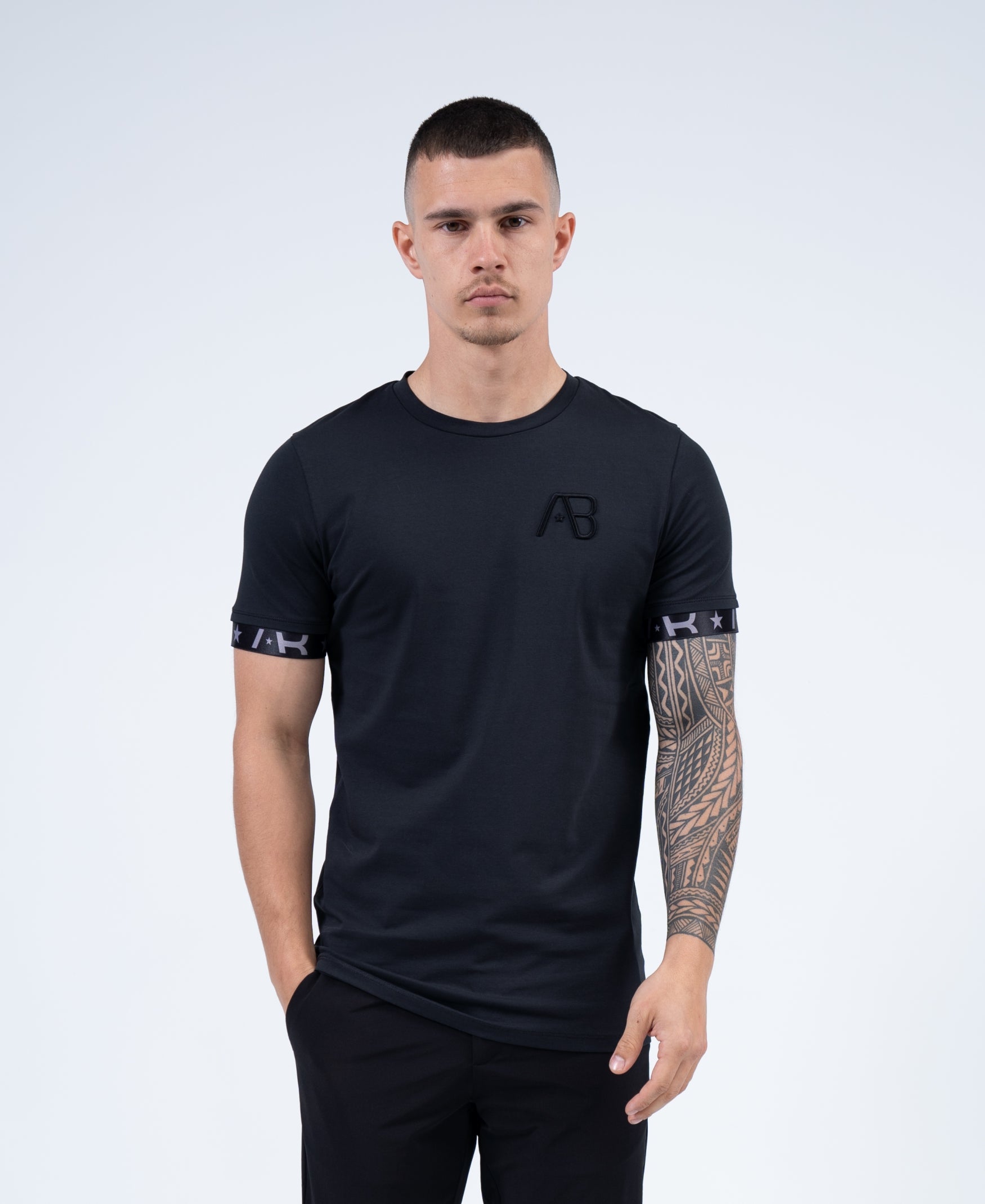 Flag Tee | Jet Black
