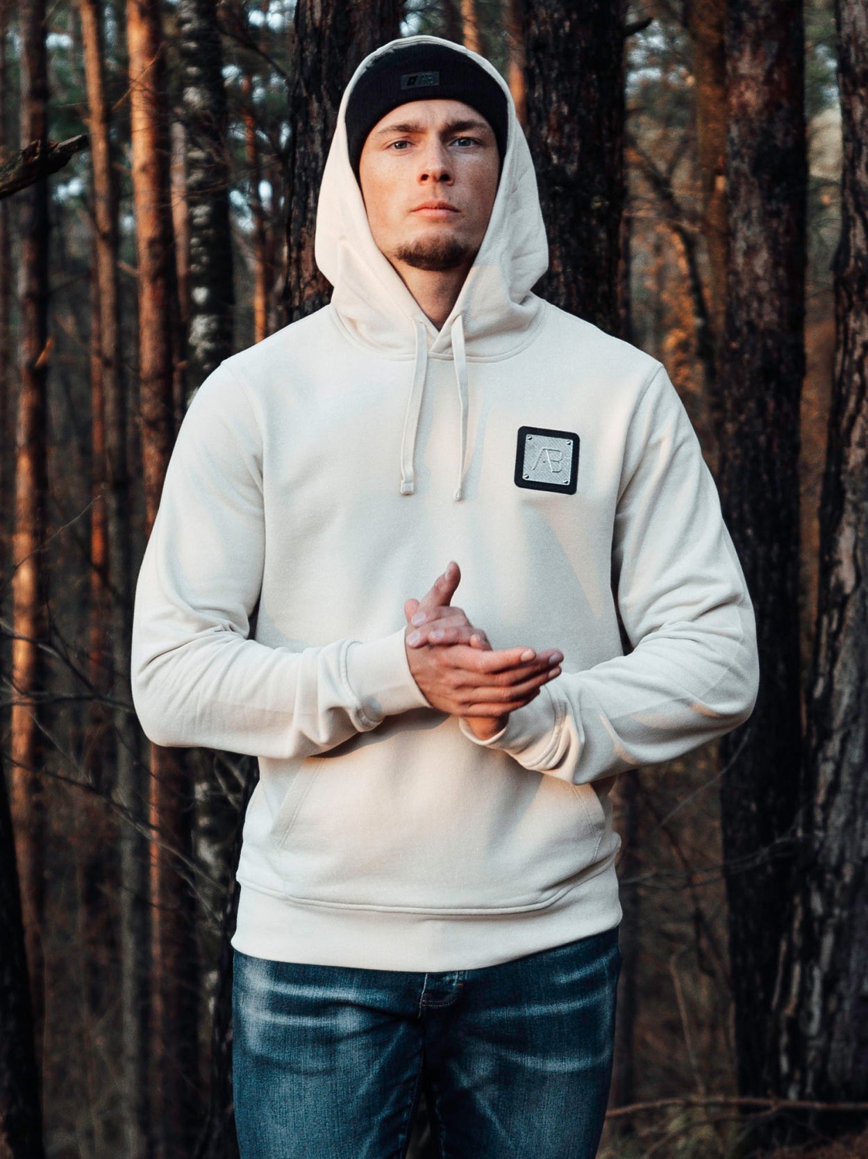 Slim-Fit Metal Hoodie | Fog