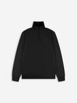 Diamond Half-Zip Sweater | Jet Black