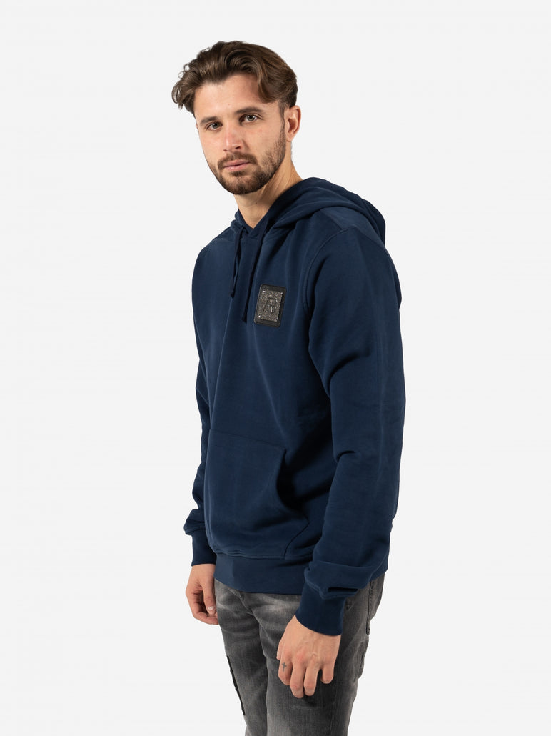 Slim-Fit Metal Hoodie | Dress Blues