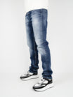 Slim-Fit Denim Jeans Paint | Dark Blue | Dark Blue