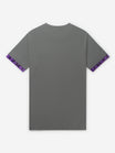 Neon Flag Tee | Dark Grey / Purple