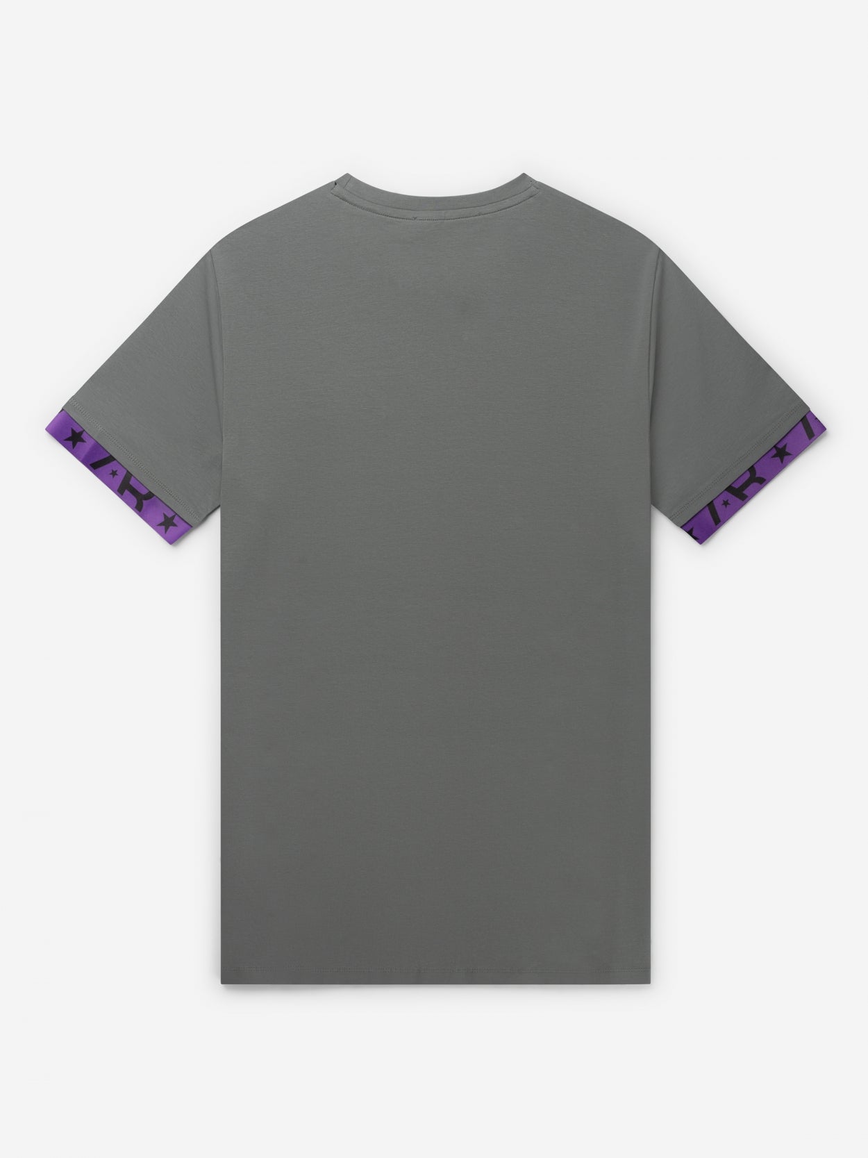 Neon Flag Tee | Dark Grey / Purple