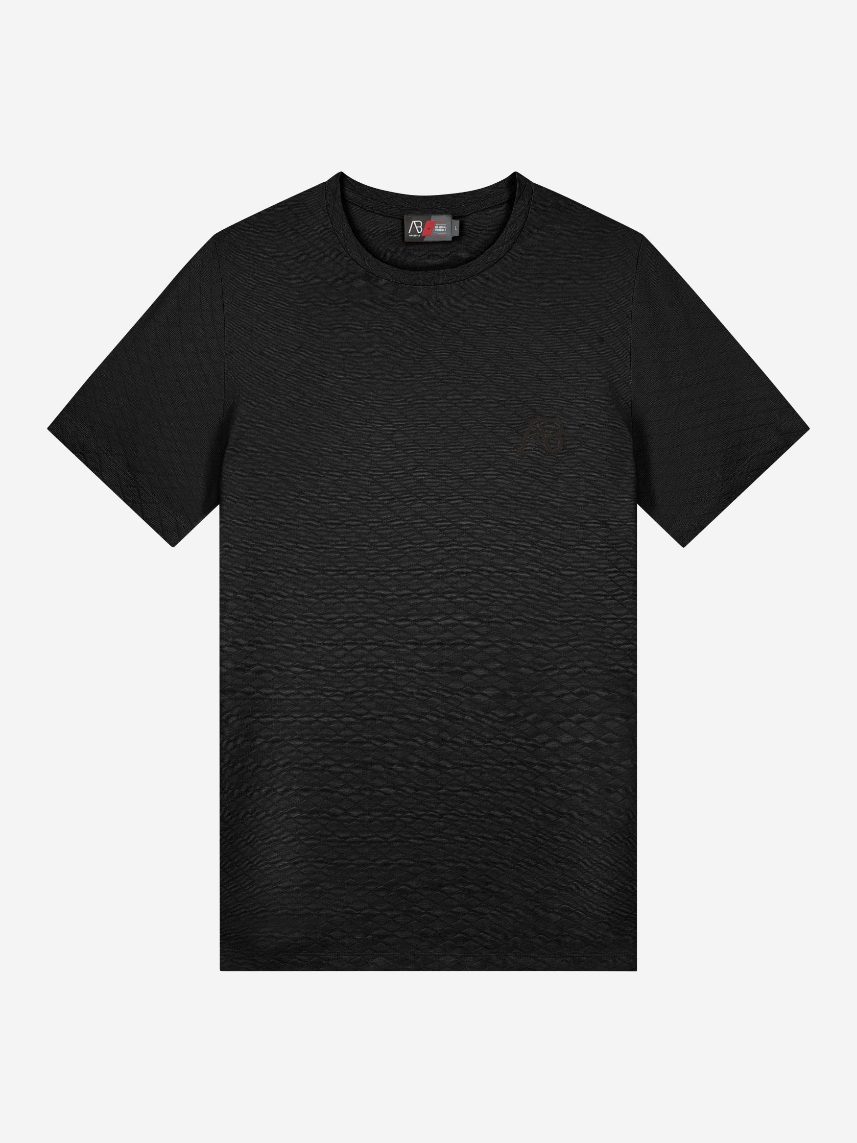 Prestige Tee | Jet Black / White