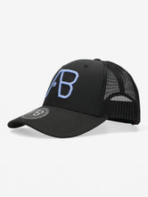 Retro Trucker Cap | Jet Black / Cornflower Blue