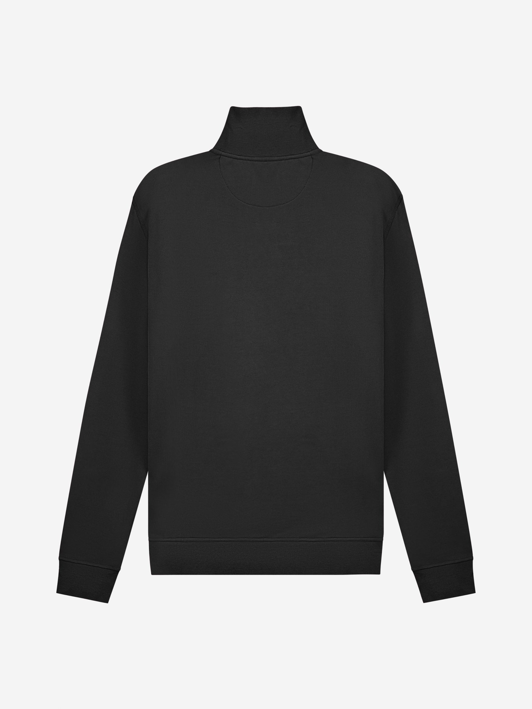 Diamond Half-Zip Sweater | Jet Black