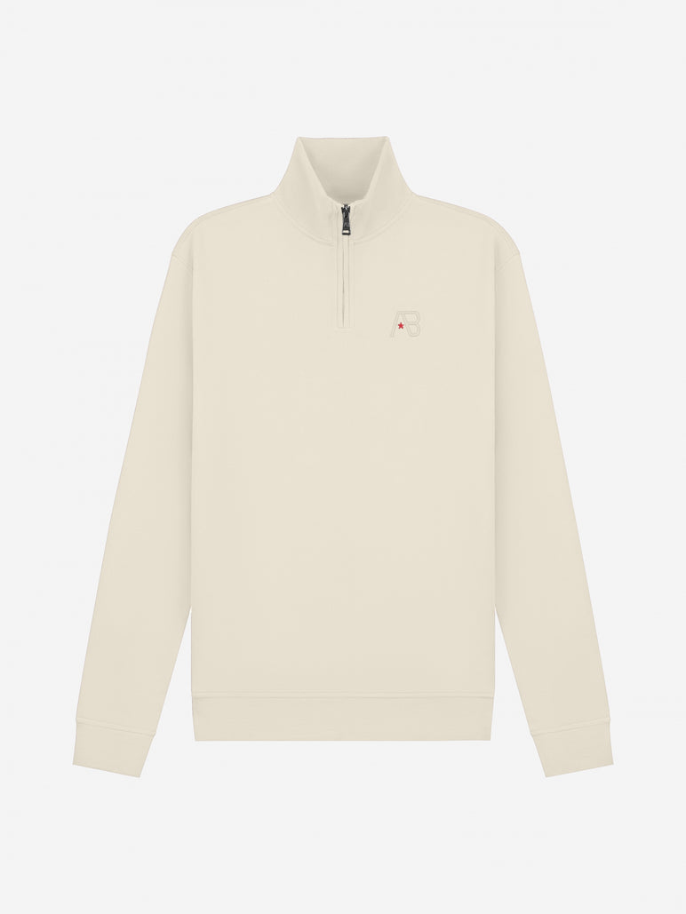 Diamond Half-Zip Sweater | Off White