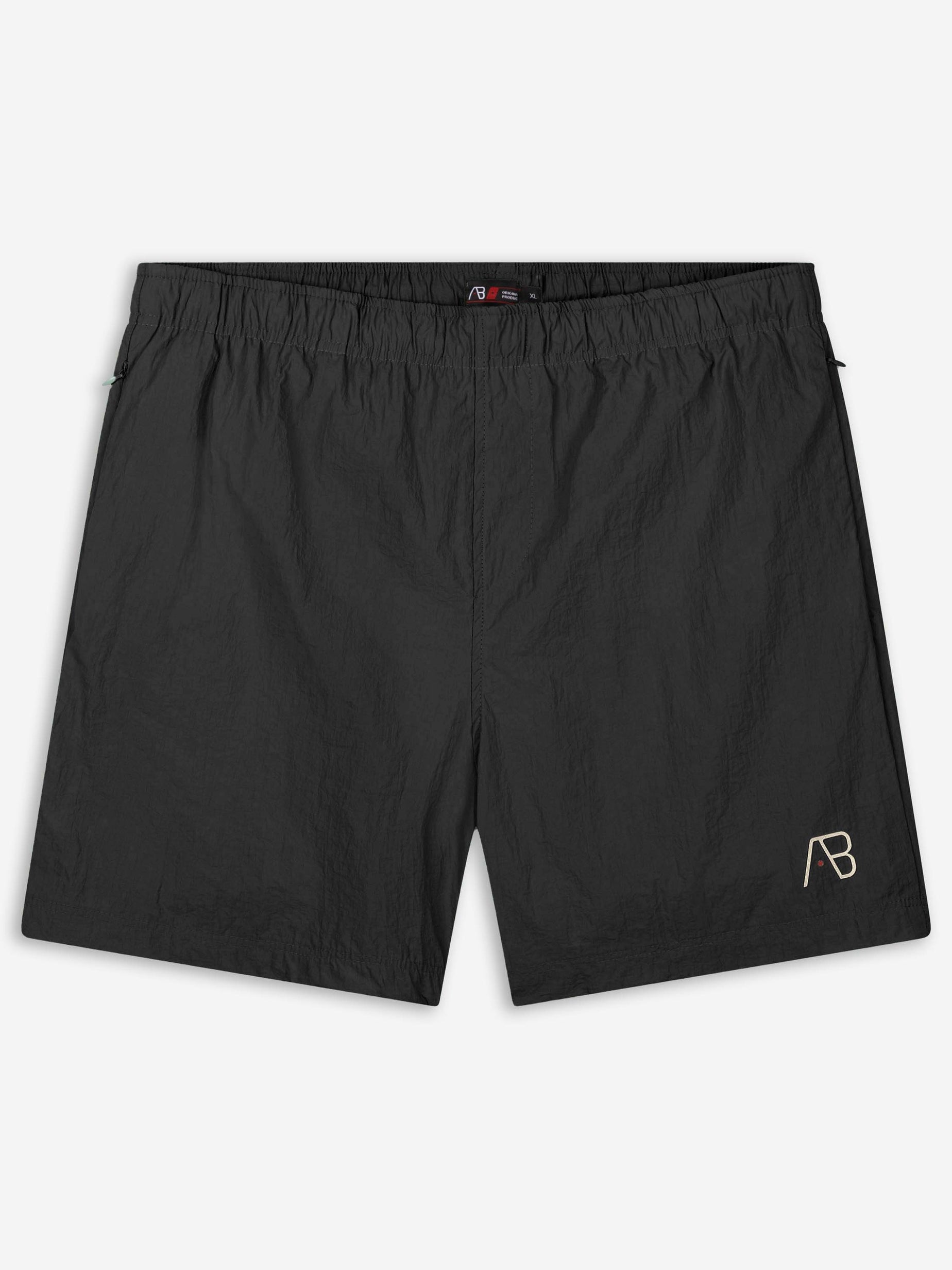 Swim Shorts (Ocean) | Jet Black / White Swan